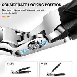 Outfany Nail Clipper, Outfany Nail Clippers Pro, Outfany Toe Nail Clipper, Ergonomic Design, Stainless Steel Toenail Pliers, Comfortable in the Hand, Sharp, for Men, Women, Seniors and Even Pets