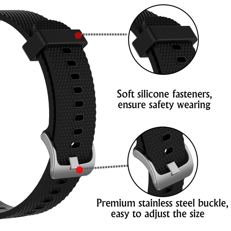 Band for Garmin Vivoactive 4, Soft Silicone Replacement Watch Band