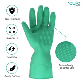Donning Gloves for Compression Stockings - Gloves Universal Fit with Raised Ridge Surface Palms Design for Better Grip (1 Pack Medium. 1 Pack)