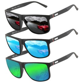 Perfectmiaoxuan Polarized sunglasses for men/women; Vintage/classic/elegant light frame; HD pilot lenses; Golf/driving/fishing/travel Eyewear