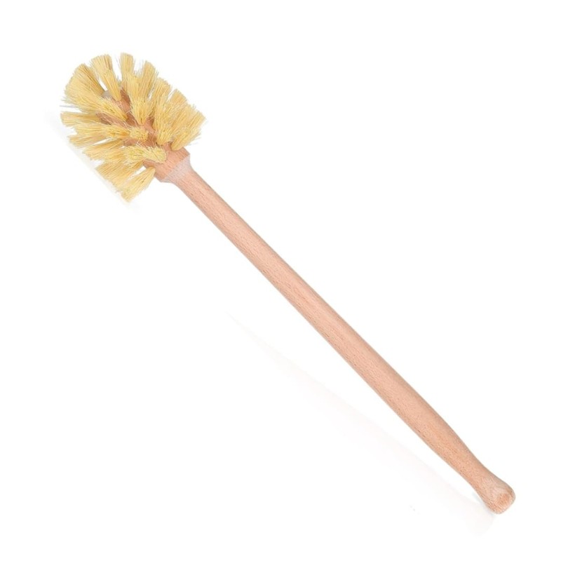 husMait Bottle Brush with Extra Long Wood Handle and Strong