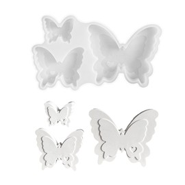 JOZMMZEOOA Silikonformen Gießformen,Schmetterling Gipsformen zum Gießen 3 Größen Silikon Gießform Ostern Gibs Gießform Epoxidharz Formen Ostern,für DIY Bastelarbeiten,Gips Kerzen Ostern Handwerk