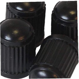 Generic 4 Pieces Reusable Plastic tire Valve dust caps Tire Valve Stems for Cars, Motorcycles, Trucks, Bicycles-Black Nice