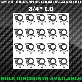 GM Replacement 1982+ S10 S15 Pick Up Interior Engine Harness Wire Loom Clip Clamp Retainers 3/4