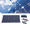 Solar Battery Charging Panel 50W Monocrystalline DC 18V Portable Solar