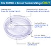 SUNWILL Lid 20oz Travel Tumblers Only, Spill Proof Lid, Splash