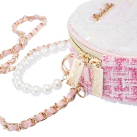 Girabrilla Fashion Bag Reversible Sequin Bead Handle Shoulder Strap Handbag