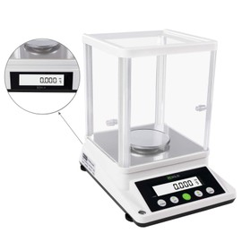 U.S. SOLID 0.001 g Digital Scale – Precision Analytical Lab Scale – Electronic High Precision 1 mg Accuracy Balance with 2 LCD Screens – 210 g / 0.001g Precision Scale