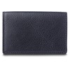 Bosca Navayo Card Case All Leather Wallet Blue-Black