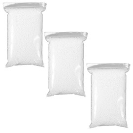 SEWACC 3 Paquetes De Bolas De Espuma Con Purpurina Para Manualidades Cuentas De Espuma Copos De Nieve Sintéticos Bolas De Espuma De Poliestireno Relleno De Jarrón Bolas De Espuma