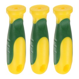 sourcing map 3pcs Rubber File Handle 3.27 Inch Round Hole Ergonomic Handles for Chainsaw File