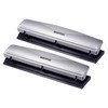 Bostitch Office 3 Hole Punch, 12 Sheet Capacity, Metal, Silver,