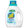 All Liquid Laundry Detergent, Free Clear with Odor Relief, 20