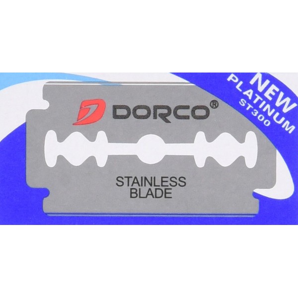 Dorco Platinum ST300 Stainless Steel Razor Blades - Pack of 10 Blades