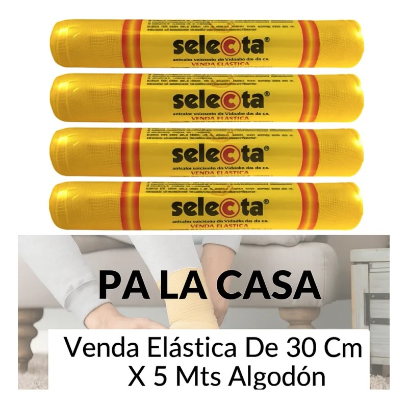 Venda Elástica De 30 Cm X 5 Mts Paquete Con