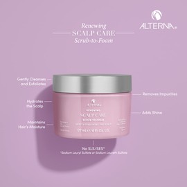 Alterna Renewing Scalp Care Scrub To Foam 177 ml - Exfoliating Shampoo