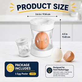 1 Pcs Manual Egg Peeler, Hard Boiled Egg Peeler Tool