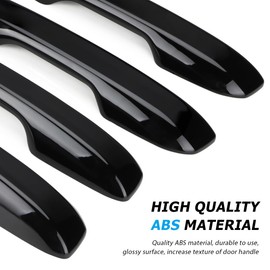 Marchfa [For Honda Civic (11th Generation) FL1-4 & ZR-V RZ Type] Door Handle Cover Door Knob Cover Exterior Knob Cover Full Cover Type with Smart Hole (Piano Black)