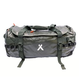 Bear Grylls 45L Duffel Backpack Folding Duffle Bag for Travel - Durable and Water-Resistant, with Tuck-Away Backpack Straps, U-Lid & Internal Mesh Pockets
