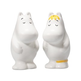 Maia Gifts Moomin 'Hug' Shaped Salt & Pepper Shakers (SALTMO01), White