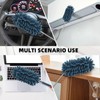 2Pcs Car Interior Duster with Extension Pole Soft Dash Vent