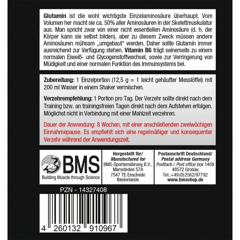 BMS Glutamine 9000 Apple Orange 400 g