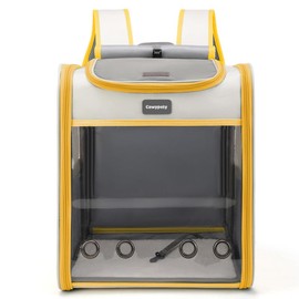 Cawypety Cat Backpack Carrier, Collapsible and Breathability Cat Carrier Large for Cat Under 16 lbs, Dog and Small Pet Carrier Bag Used in Travel, Car