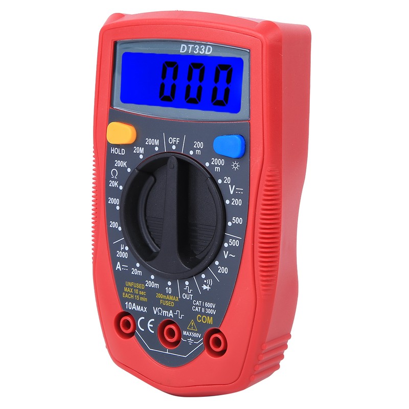 DT33D Mini Digital Multimeter Voltmeter Portable Universal Meter 130 x