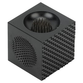 Pool Cue Tip Repair Tool Multifunctional Cube Shape Aluminum Alloy Portable Billiard Cue Tip Trimmer Grinder Black