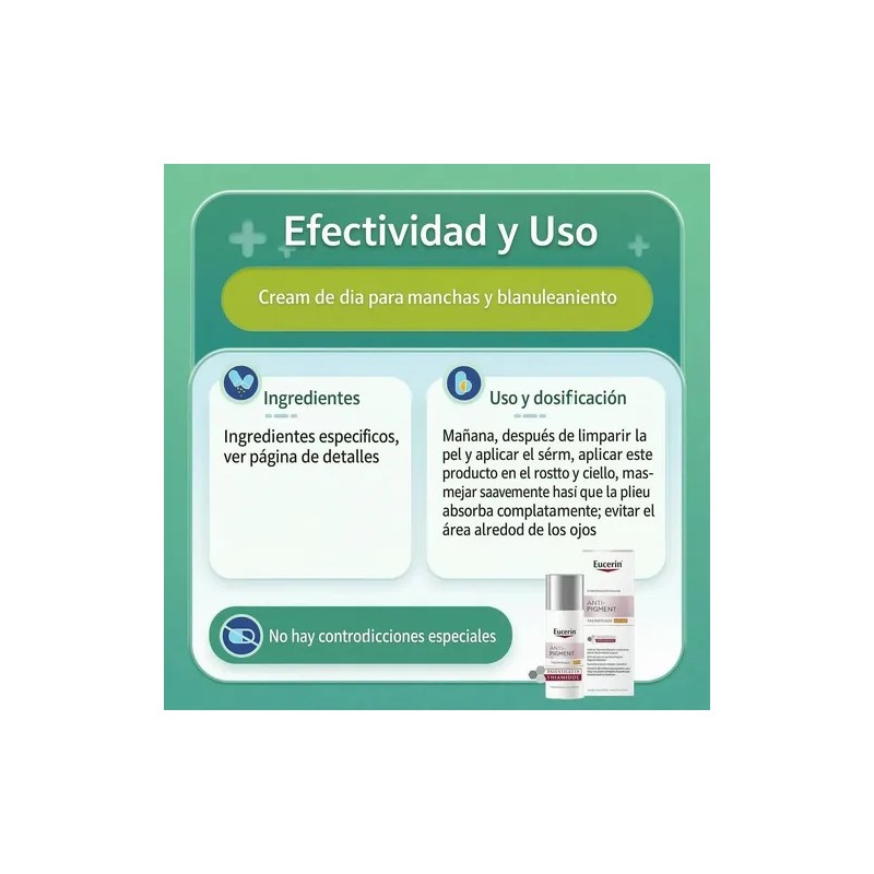 Crema Dia Facial Eucerin Anti Pigment Antimanchas 50ml