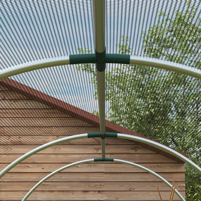 Outsunny 4' x 12' Crop Cage, Plant Protection Tent with