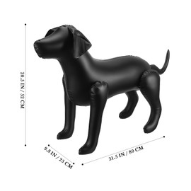 iplusmile Inflatable Dog Mannequin Model, Pet Clothing Display Stand for Pet Clothes Store Sewing Model, Black