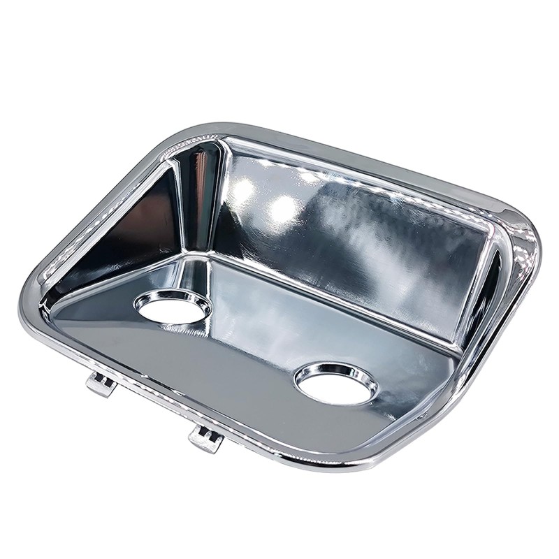 ASTAMOTOR 68345 Chrome Brake Valve Plate Fit for Peterbilt 357