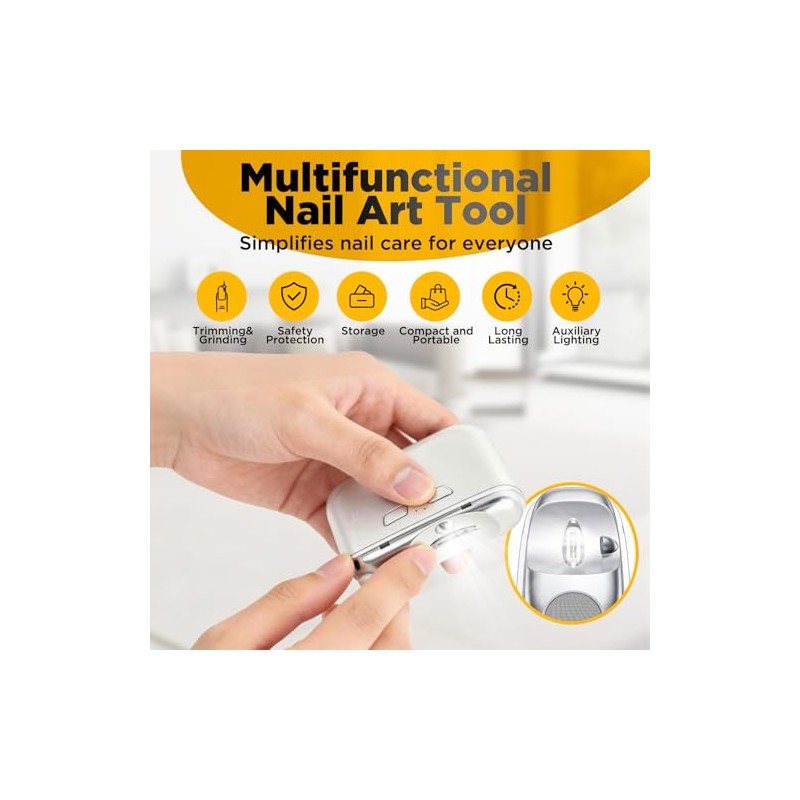 Electric Nail Clippers for Seniors, 2026 Upgraded 3-in-1 Automatic Nail