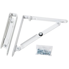 Folding Shelf Holder in White, white
