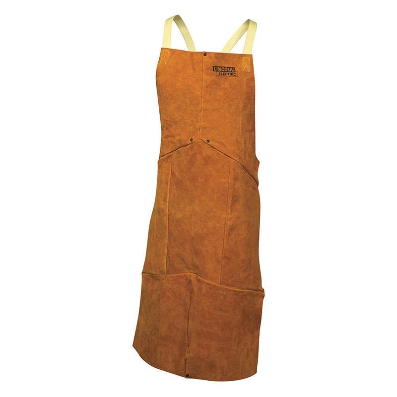 Lincoln Electric KH804 Brown One Size Flame-Resistant Leather Welding Apron