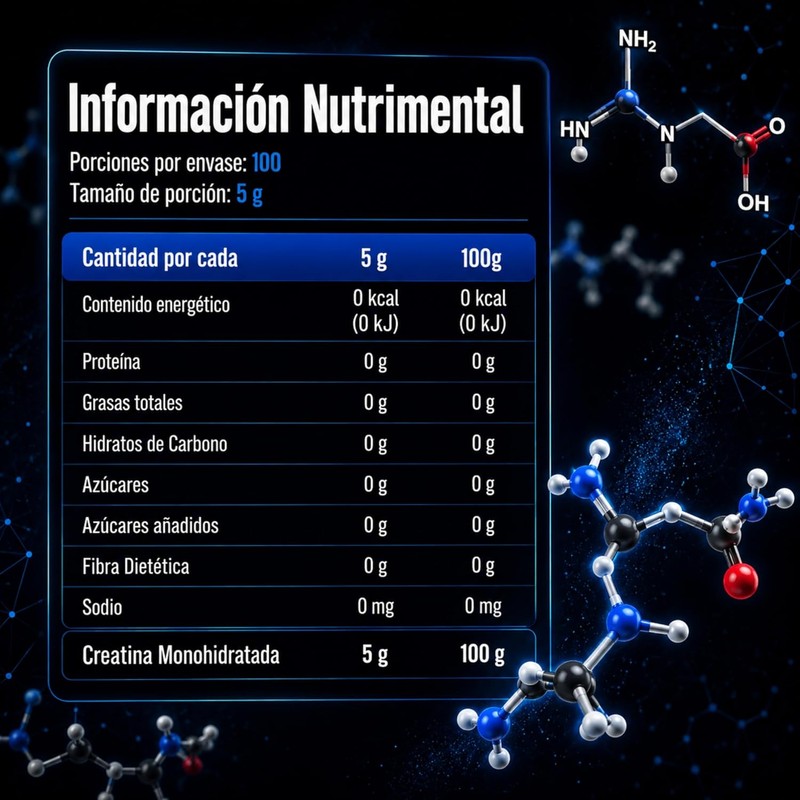 ForzaTech Creatina Monohidratada Micronizada 500g Alta Pureza