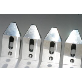 Unbranded 1/4 20, 1 INCH "WIDE BODY" ALUMINUM CLAMP SET OF FOUR ! NO HARDWARE