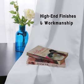 Extra Long Blackout Curtains - 2 Story High Living Room Drapes - Tall Curtains for High Ceiling or Long Window - 144 156 168 192 204 216 240 Inch 12ft-20ft Length(1 Panel,Greyish White, 100″x156″)