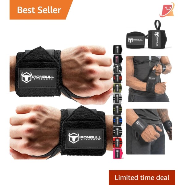 Unbranded Wrist Wraps Cotton 18" Stability Support for Weightlifting Gym