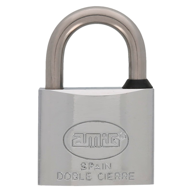 Amig - 60-40 Brass Chrome Nickel Padlock | Double Lock