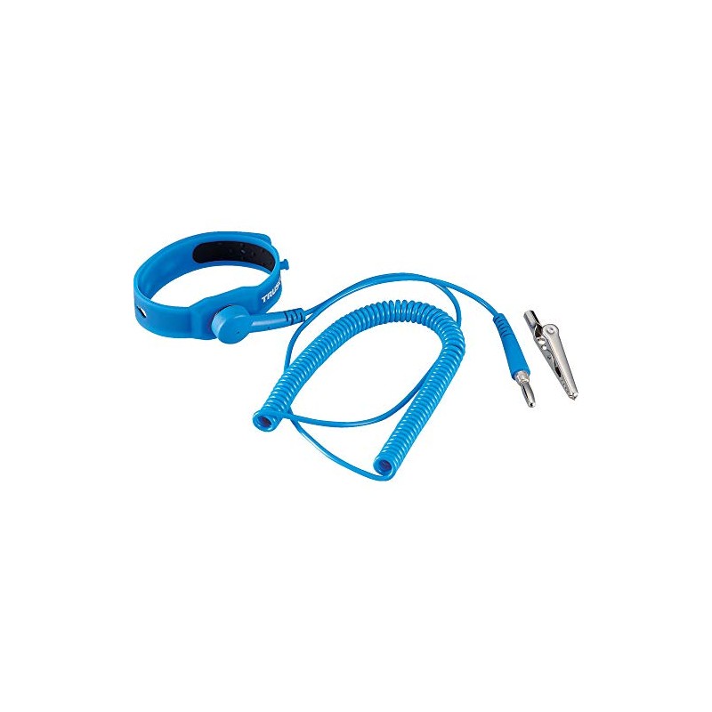 TRUSCO CRWS-B Wrist Strap for Clean Rooms, Cord Effective Length