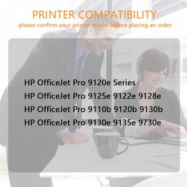 936XL 936e 936 (Latest Chip) Combo Pack Ink Cartridge Compatible for HP OfficeJet Pro 9120e Series 9125e 9122e 9128e 9110b 9120b 9130b 9130e 9135e 9730e Printer (4 Packs,1BK/1C/1M/1Y)