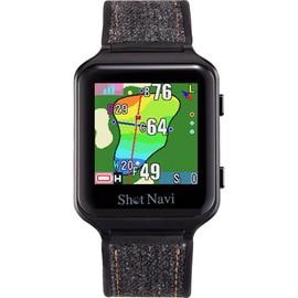 Shot Navi Air EX (Black Color) Ultra Lightweight 0.7 oz (20 g) Touch Panel, Equipped with the Latest GPS Chip "M10", Made in Japan (ISO 9001 Certified Factory in Japan), GPS Golf Navigation, Golf