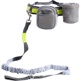 MASCRETTA Correa Manos Libres para Pasear Perros. Incluye Cangurera/Estuche y Porta Bote. Excelente para Entrenamiento, Correr y Trotar con tu Mascota. Correa Free-Walk. Handsfree Dog Leash.