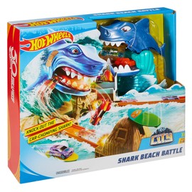 Hot Wheels City Shark Beach Battle Play Set Multicolor