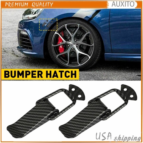 Unbrand 2x New Carbon Quick Fiber Release Fasteners Car Bumpers