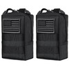 IronSeals 2 Pack Tactical Molle EDC Pouch Multi-Purpose Compact Pack