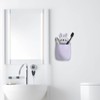 Biiange Rabbit Toothbrush Holder, Cute Toothpaste Holder, Space-Saving Bathroom Organizer