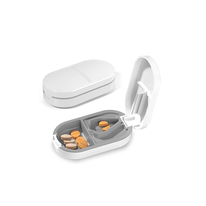 Portable Pill Cutter, Pill Crusher with Stainless Steel Blade, Tablet